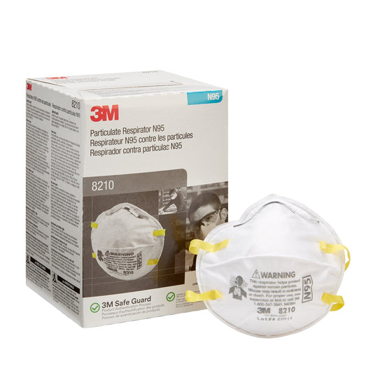 3M Industrial N95 Particulate Respirator Mask, 1 Size, Sold As 20/Box 3M 8210