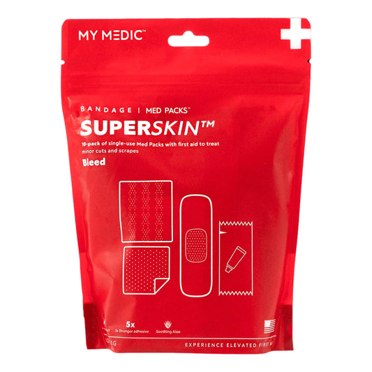 Med Packs™ Superskin™ First Aid Kit, Sold As 1/Each Mymedic Mm-Spl-Md-Pk-Ac-Ssb-1X3-10Pk