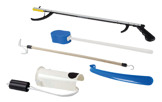 Fablife™ Hip Kit With 32 Inch Reacher, 18 Inch Plastic Shoehorn, And 24 Inch Dressing Stick, Sold As 1/Each Fabrication 86-0075