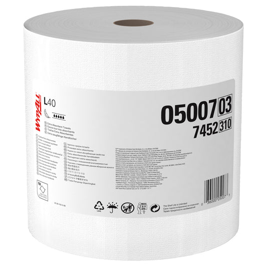 Wypall® L40 Towels, Jumbo Roll, Sold As 1/Case Kimberly 05007
