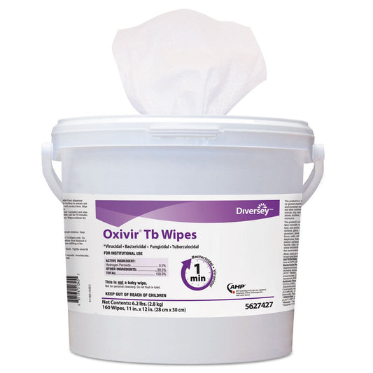 Diversey™ Oxivir® Tb Surface Disinfectant Wipes, 160 Count, Sold As 640/Case Lagasse Dvo5627427
