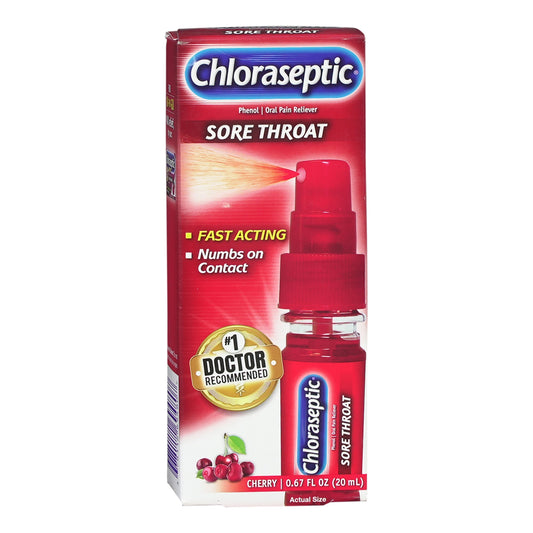 Chloraseptic® Phenol Sore Throat Relief, 20 Ml Spray Bottle, Sold As 1/Each Prestige 78112069480