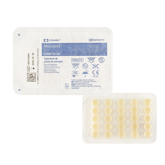 Monoject™ Syringe Tip Cap, Sold As 25/Tray Cardinal 8881682119