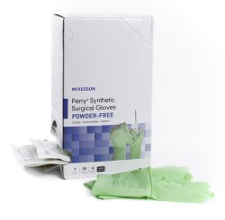Mckesson Perry® Polyisoprene Standard Cuff Length Surgical Glove, Size 8, Green, Sold As 1/Pair Mckesson 20-2080N