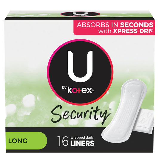 U By Kotex® Lightdays® Liners, Long, Sold As 192/Case Kimberly 01247