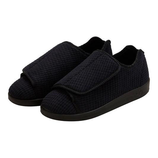 Silverts® Men'S Double Extra Wide Slip Resistant Slippers, Black, Size 14, Sold As 1/Pair Silverts Sv55105_Svbcb_14