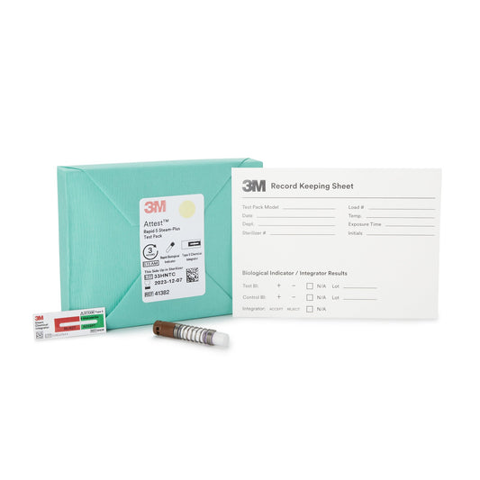 3M™ Attest™ Rapid 5 Steam-Plus Sterilization Biological Indicator Pack, Sold As 16/Box 3M 41382