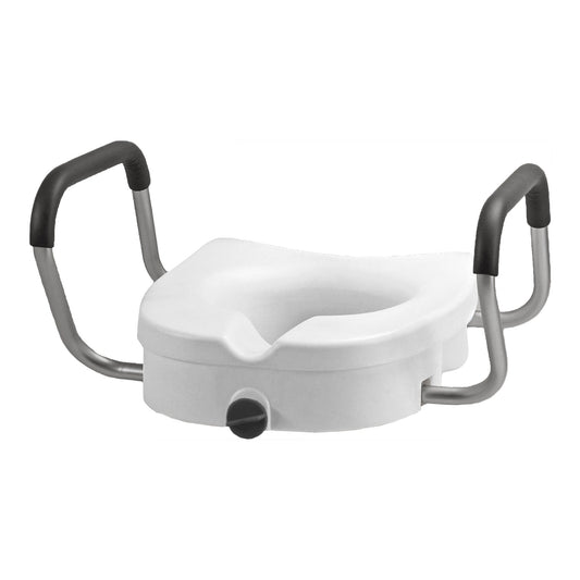 Nova Ortho-Med Raised Toilet Seat With Detachable Arms, 5 Inch Height, Sold As 1/Each Nova 8351-R