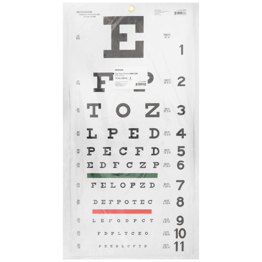 Mckesson Eye Test Chart, Sold As 1/Each Mckesson 63-3050