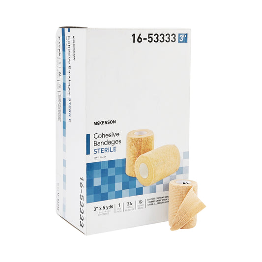 Mckesson Self-Adherent Closure Cohesive Bandage, 3 Inch X 5 Yard, Sold As 24/Case Mckesson 16-53333