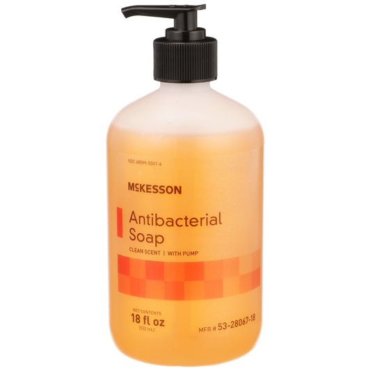 Mckesson Clean Scent Antibacterial Soap, 18 Oz. Bottle, Sold As 1/Each Mckesson 53-28067-18