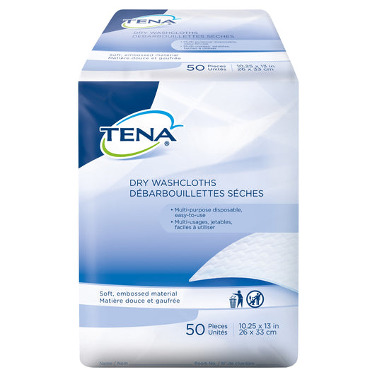 Tena® Dry Washcloths, 10-1/4 X 13 Inch, Sold As 1/Bag Essity 74499