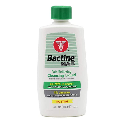 Bactine® Max Pain Relieving Antiseptic, 4-Ounce Bottle, Sold As 24/Case Emerson 811-14