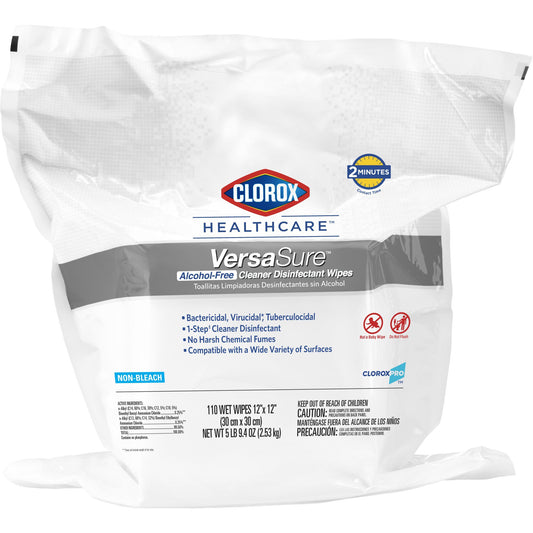 Clorox Healthcare® Versasure® Cleaner Disinfectant Wipes, Refill Pouch, Sold As 2/Case The 31761