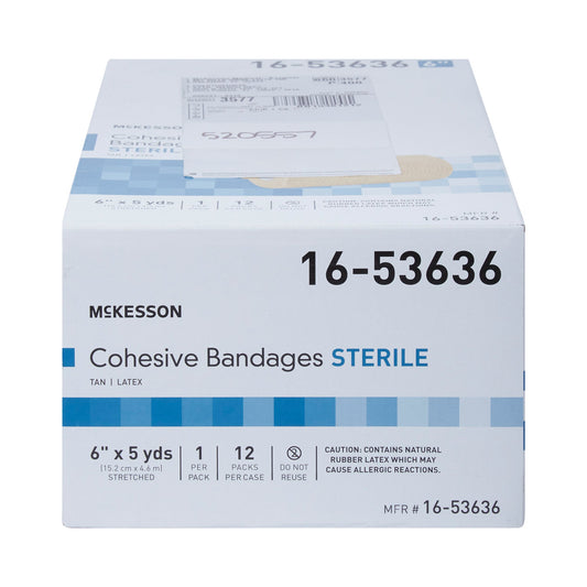 Mckesson Self-Adherent Closure Cohesive Bandage, 6 Inch X 5 Yard, Sold As 12/Case Mckesson 16-53636