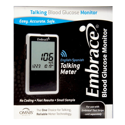 Embrace® Talking Blood Glucose Monitor, Sold As 1/Each Omnis Apx01Ab0200