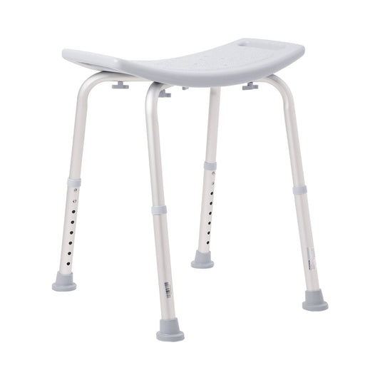 Mckesson Aluminum Bath Bench Without Backrest, 15½ – 19½ Inch, Gray, Sold As 1/Each Mckesson 146-Rtl12203Kdr