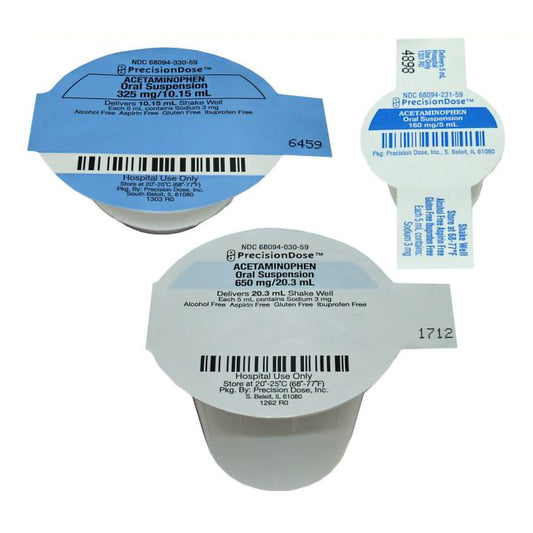 Precisiondose™ Acetaminophen Children'S Pain Relief, Sold As 30/Case Precision 68094023162