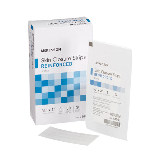 Mckesson Skin Closure Strip, ¼ X 3 Inch, Sold As 50/Box Mckesson 3007