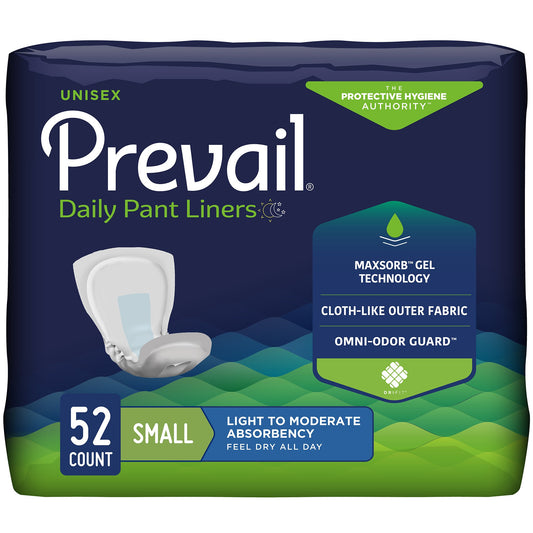 Prevail® Daily Pant Liners Light To Moderate Bladder Control Pad, 12½-Inch Length, Sold As 4/Case First Pl-100/1