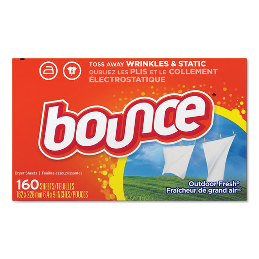 Bounce® Outdoor Fresh® Fabric Softner Dryer Sheets, Sold As 6/Case Lagasse Pgc80168Ct