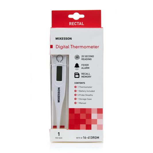 Mckesson Digital Thermometer, Sold As 12/Box Mckesson 16-413Rgm