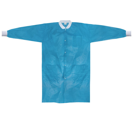 Mckesson Lab Coat, Small / Medium, Blue, Sold As 10/Bag Mckesson 34141200