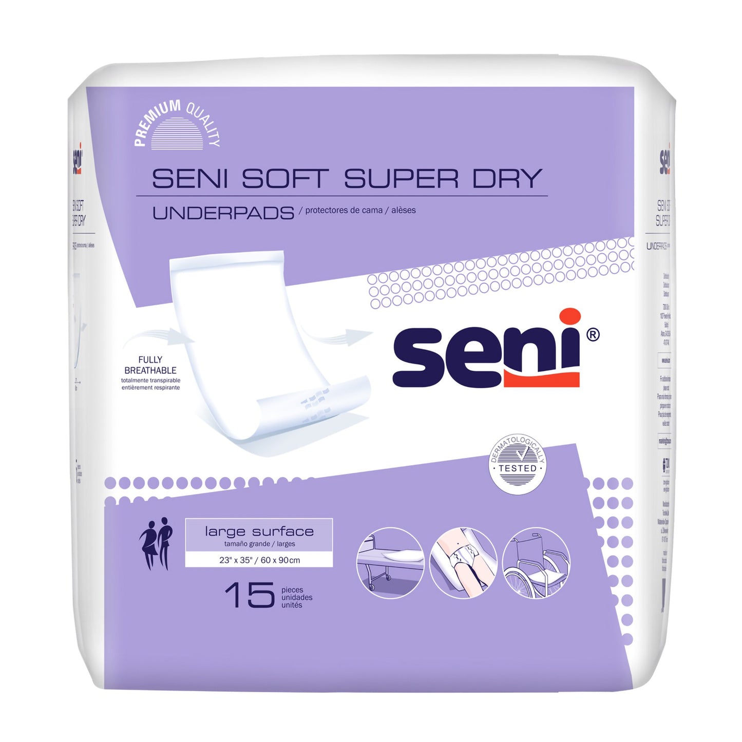 Seni® Soft Super Dry Underpads, 23 X 35 In., Sold As 60/Case Tzmo S-0315-Ud1