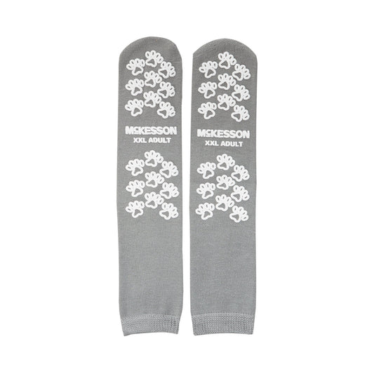 Mckesson Terries™ Adult Slipper Socks, 2X-Large, Gray, Sold As 1/Pair Mckesson 40-3800-001