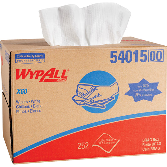 Wiper, Wypall X60 Cloths (252/Cs), Sold As 252/Case Kimberly 54015