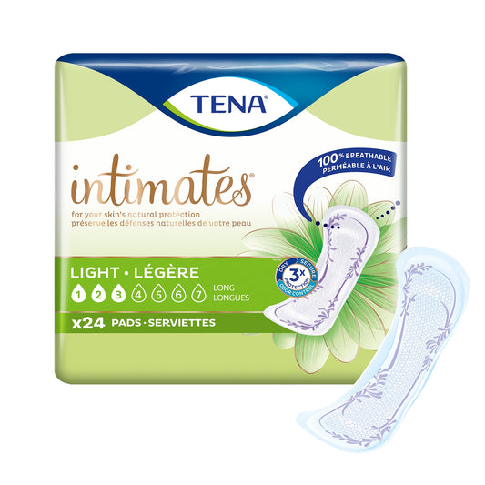 Tena® Intimates™ Ultra Thin Light Long Bladder Control Pad, 10-Inch Length, Sold As 144/Case Essity 54344