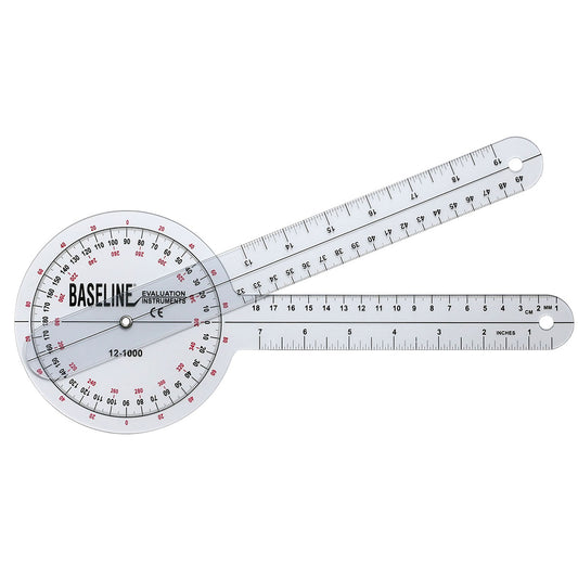 Baseline® Goniometer, 12 Inch Arms, Sold As 1/Each Fabrication 12-1000