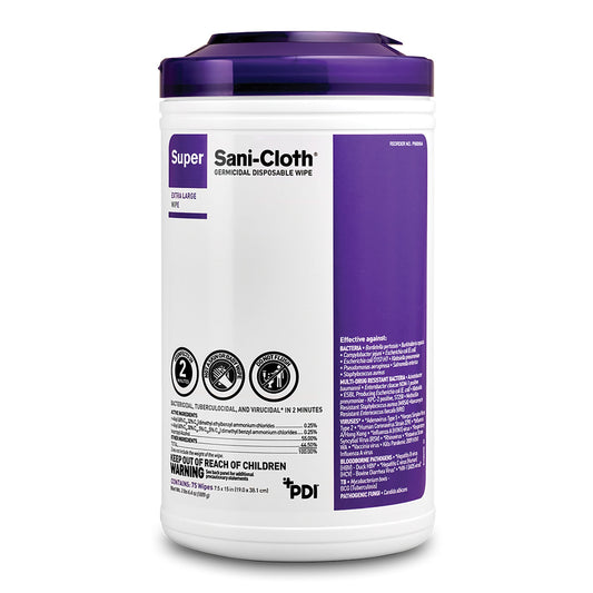Super Sani-Cloth® Germicidal Disposable Wipe, Sold As 450/Case Professional P86984