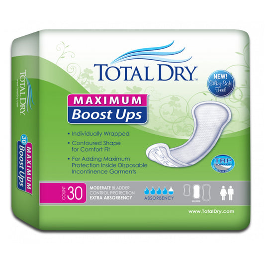 Totaldry™ Maximum Absorbency Incontinence Booster Pad, 13.8-Inch Length, Sold As 30/Bag Secure Sp1579