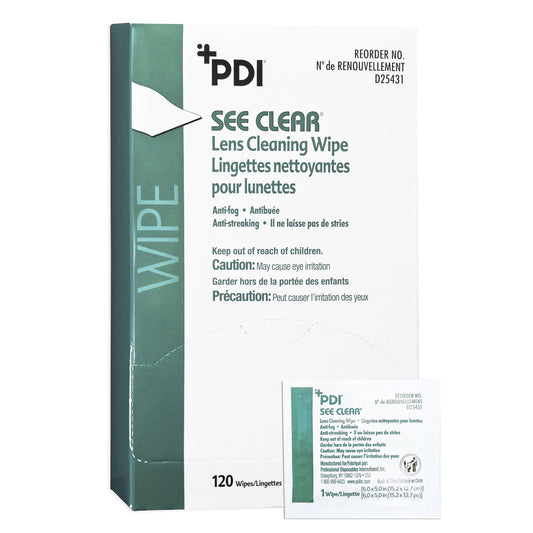 See Clear® Eye Glass Cleaning Wipes, Sold As 1440/Case Professional D25431