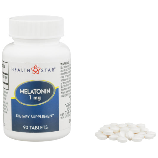 Health*Star® Melatonin Natural Sleep Aid, Sold As 1/Bottle Geri-Care 884-09-Hst
