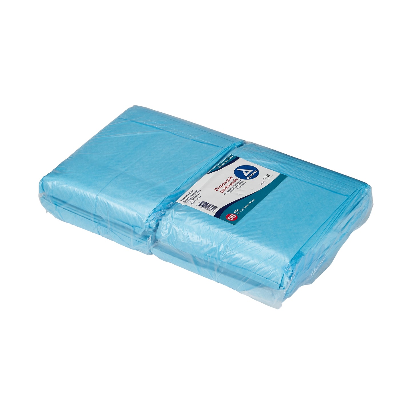 Dynarex® Absorbent Fluff Fill Underpad, 23 X 36 Inch, Sold As 50/Bag Dynarex 1343