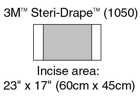 3M™ Steri-Drape™ Sterile Large Incise Surgical Drape, 17 X 23 Inch, Sold As 40/Case 3M 1050