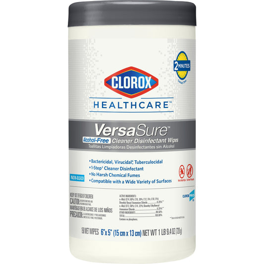 Clorox Healthcare® Versasure® Surface Disinfectant Wipes, 150 Count Cannister, Sold As 1/Carton The 31758
