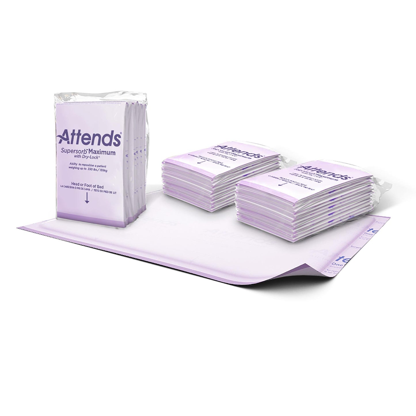 Attends® Supersorb™ Maximum Premium Underpads, 30 X 36 Inches, Sold As 60/Case Attends Asbm-3036