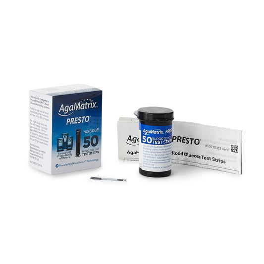 Wavesense® Presto® Blood Glucose Test Strips, Sold As 24/Case Agamatrix 8000-03329