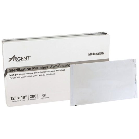 Mckesson Argent® Sure-Check® Sterilization Pouch, 12 X 18 Inch, Sold As 1/Box Mckesson 73-Ssp391