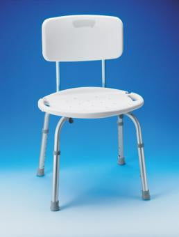 Carex Adjustable Bath And Shower Seat With Back, 350 Lb Capacity, Sold As 3/Case Apex-Carex Fgb75300 0000