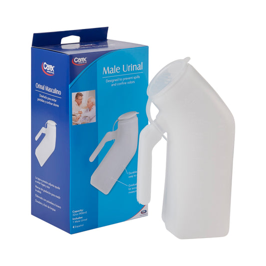 Carex® Male Urinal With Cover, Sold As 1/Each Apex-Carex Fgp70700 0000