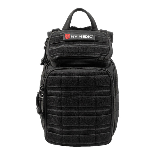 My Medic Recon First Aid Kit Backpack With Emergency Medical Supplies, Black, Sold As 1/Each Mymedic Mm-Kit-U-Lg-Blk-Stn