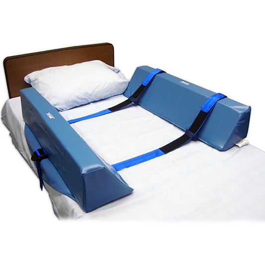 Skil-Care™ Double Bolster Roll-Control System, Foam, 34 In. L X 8 In. W X 7 In. H, Blue, Sold As 1/Pair Skil-Care 556010