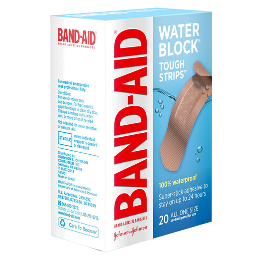 Bandage, Adh Band-Aid Water Block Tough (20/Bx), Sold As 20/Box J 38137004833