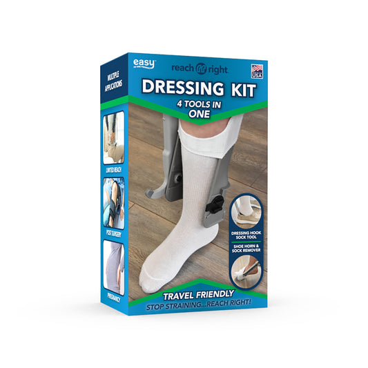 Reach Right Dressing Hip Kit With Shoe Horn, Sock Aid, Dressing Hook, Sold As 1/Each Easy 755