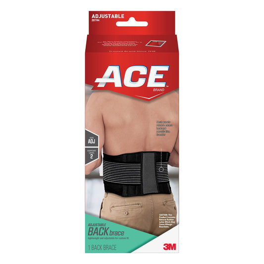 3M™ Ace™ Back Brace, Adult, One Size Fits Most, Sold As 12/Box 3M 207744