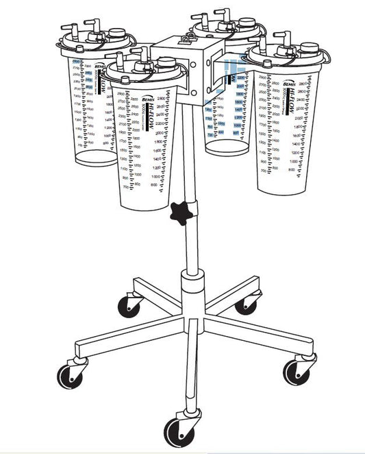 Bemis Healthcare Suction Canister Stand, Sold As 1/Case Bemis 533910